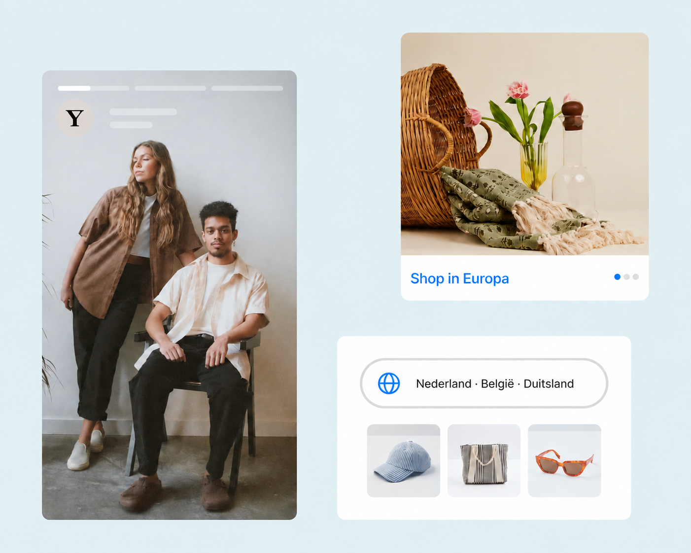 Your store for different European markets
