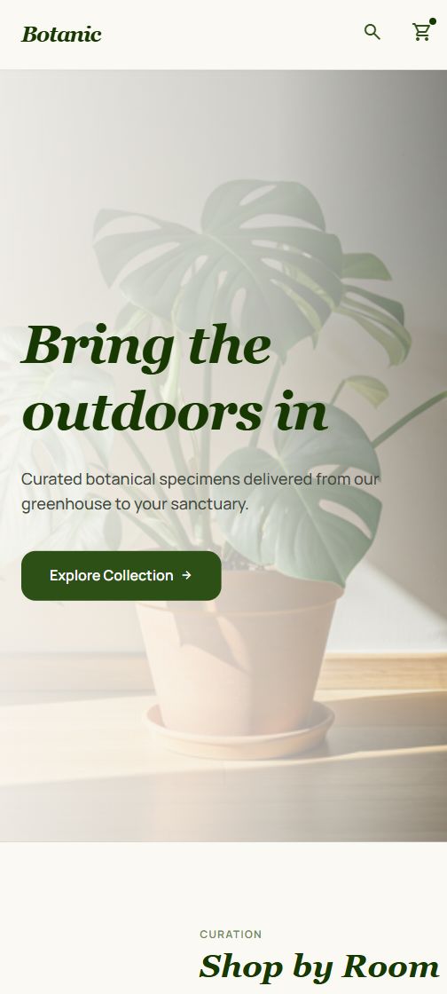 Voorbeeld van een Microcart webshoptemplate